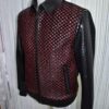 Hand Woven Intrecciato Knitted Python & Pony Fur Bomber Jacket