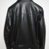 Men's Quilted Stretch Black Lambskin Genuine Leather Bomber Jacket