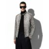 695e5a3059f447123fa579ff.jpg Luxury Men's Natural Beige Python Leather Genuine Snake Skin Exotic Moto Jacket