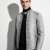 695e5a3059f447123fa57ac5.jpg Luxury Men's Natural Beige Python Leather Genuine Snake Skin Exotic Moto Jacket