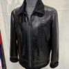 Men's Genuine Python Leather Aviator Jacket: Shearling Fur Lining