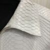 695e5a3659f447123fa57d06.jpg Men's Genuine Python Skin Removable Mink Fur Collar White Exotic Leather Jacket