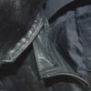 Removable Mink Fur Collar Quilted Genuine Leather Men's Luxury Black Bomber Jacket
