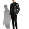 695e5a3b59f447123fa57e71.jpg Real Python Leather Genuine Exotic Skin Men's Black Navy Blue Luxury Jacket