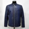 695e5a3c59f447123fa57e7b.jpg Real Python Leather Genuine Exotic Skin Men's Black Navy Blue Luxury Jacket