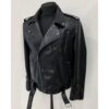 695e5a3d59f447123fa57ee0.jpg Genuine Python Leather Men's Luxury Exotic Snake Skin Black Motorcycle Biker Jacket