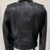 695e5a4359f447123fa58050.jpg Genuine Python Leather Men's Luxury Exotic Snake Skin Black Motorcycle Biker Jacket
