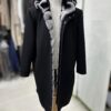 695e5a9359f447123fa58242.jpg Luxury Cashmere Coat with Rex Rabbit Fur Trim | Long Black Winter Hooded Overcoat