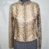 695e604759f447123fa644d9.jpg Genuine Natural Python Skin Racer Jacket - Exotic Beige Snake Leather Luxury Moto Coat
