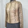 695e604959f447123fa64756.jpg Genuine Natural Python Skin Racer Jacket - Exotic Beige Snake Leather Luxury Moto Coat
