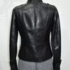 695e604a59f447123fa64857.jpg Genuine Black Python Skin Racer Jacket - Luxury Café Racer Style - Gold Hardware Snake Coat