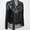 695e605559f447123fa64f75.jpg Black Genuine Python Skin Biker Jacket - Luxury Exotic Moto Coat With Belt