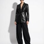 Genuine Python Skin Blazer – Handmade Luxury Exotic Leather Jacket for Women