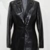 695e605a59f447123fa652c6.jpg Genuine Python Skin Blazer β Handmade Luxury Exotic Leather Jacket for Women