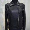 Women's Real Python Skin Trim Genuine Leather Luxury Bespoke Motorcycle Biker Jacket