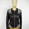695e607c59f447123fa65f42.jpg Rhinestone Black Leather Jacket • Women’s Crystal Studded Biker Coat