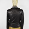 695e607f59f447123fa65fa4.jpg Rocker Chic Crystal Embellished Suede Collar Women's Black Biker Leather Jacket