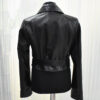 Lambskin Biker Jacket with Python Trim