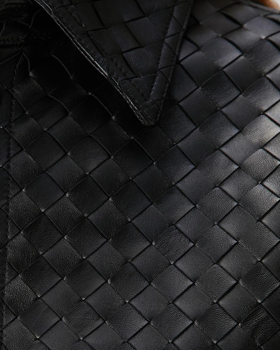 695e60ad59f447123fa66c19.jpg Intrecciato Woven Leather Shirt: Women's Handmade Lambskin Oversized Jacket