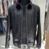 Men's Black Python Leather Exotic Snake Skin Luxury Bespoke Jacket