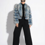 The Ice Blue Fox Fur Jacket