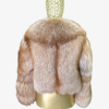 Golden Brown Fox Fur Coat: Women's Luxury Handmade Jacket