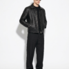 Hand-Woven Intrecciato Lambskin Leather Jacket