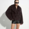 Brown Mongolian Lamb Fur Jacket – Curly Sheepskin