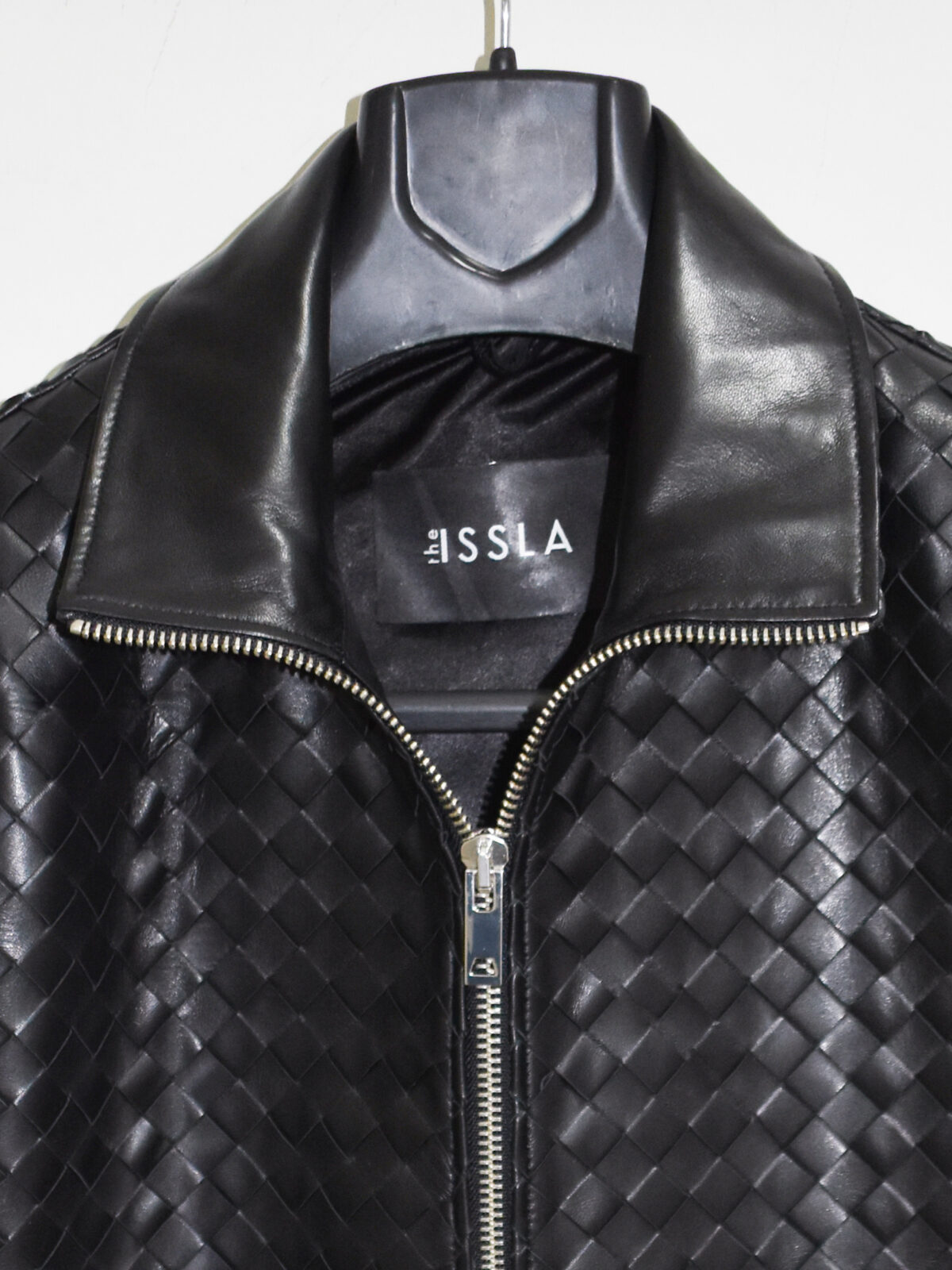 DSC_0091 - Kopya Intrecciato Lambskin Hand Woven Genuine Leather Men's Jacket