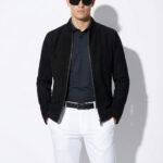 Metis Suede Stand Collar Jacket