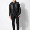 Diamond-Quilted Leather Jacket