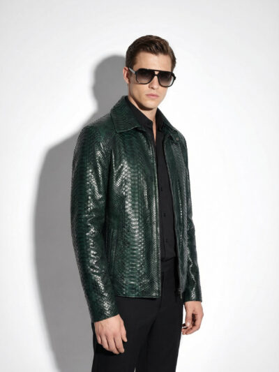 Emerald Python Convertible Jacket
