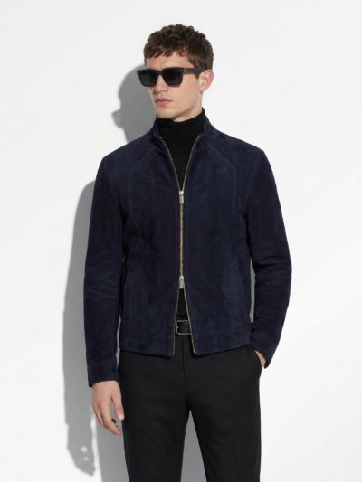 Metis Suede Harrington Jacket