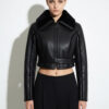 Cropped Shearling Fur Jacket