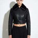 Cropped Shearling Fur Jacket