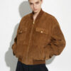 Oversized Premium Suede Bomber Jacket