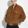 Oversized Premium Suede Bomber Jacket
