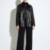 Oversized Python Leather Overshirt