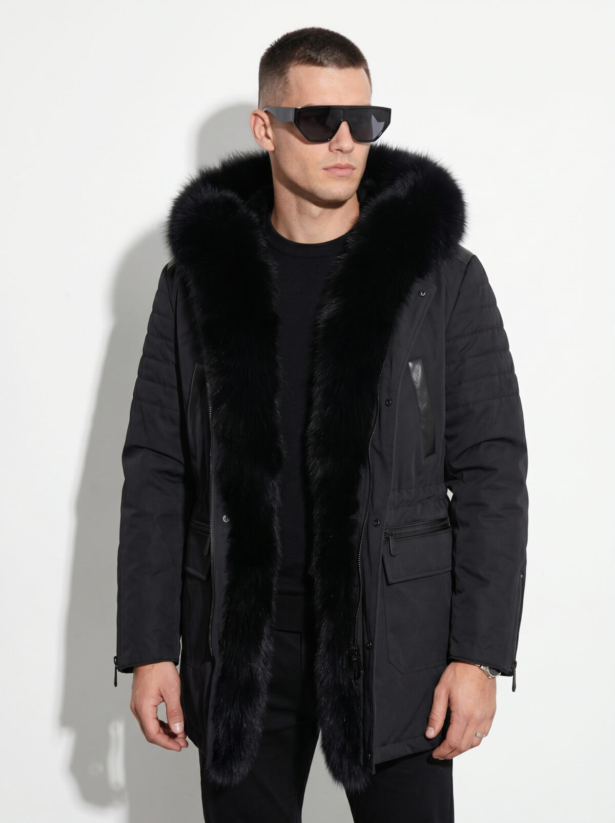 Technical Fox Fur Trim Parka