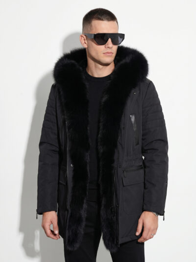 Technical Fox Fur Trim Parka