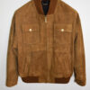 Oversized Premium Suede Bomber Jacket