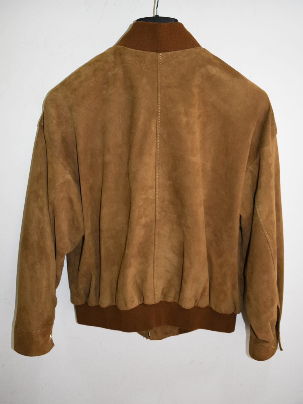 Oversized Premium Suede Bomber Jacket