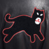 Cat Graphic Patch Nappa Leather Bomber