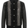 The Strass Embellished Hybrid Bomber Jacket