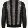 The Strass Embellished Hybrid Bomber Jacket