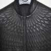 Sculpted Matelassé Leather Bomber Jacket