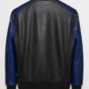 Python Leather Sleeve Nappa Bomber