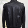 Crocodile Embossed Leather Bomber With Python Skin