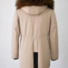 Parka with Detachable Raccoon Fur Trim