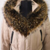 Parka with Detachable Raccoon Fur Trim